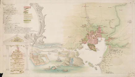 The Map is Published in Hand-Drawn (1784) and Shows Christiania
